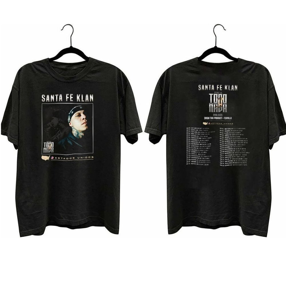 Santa Fe Klan Shirt Todo Y Nada Tour Shirt Tour  Tshirt 2 Sided